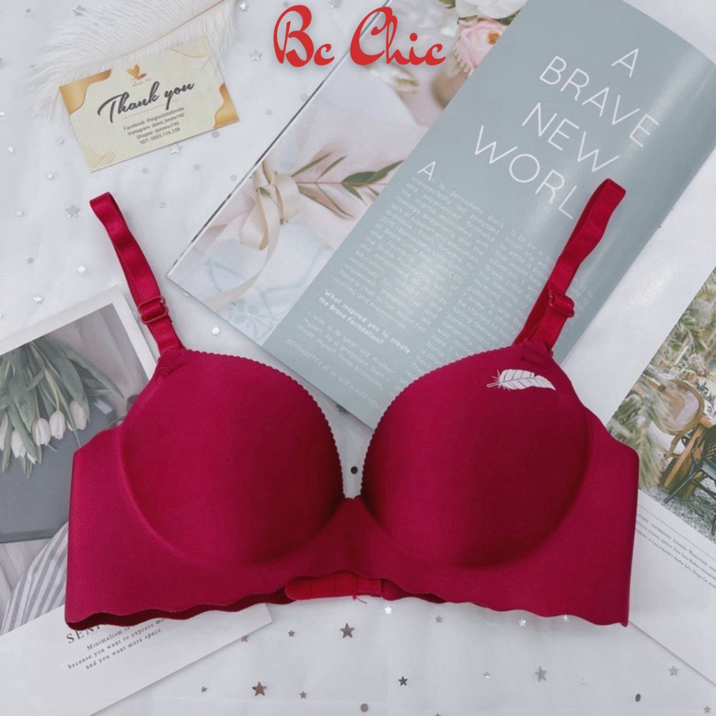 Áo lót nữ, áo ngực nữ su không gọng, đệm dày bàn tay 3cm Lá Liễu BC_CHIC LINGERIE