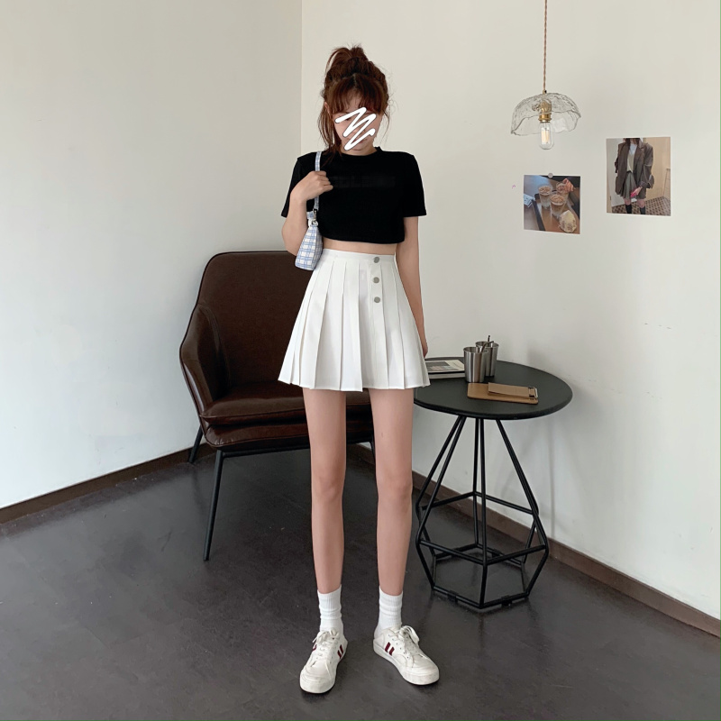 Chân Váy Chữ A Lưng Cao Phong Cách Hàn Quốc | BigBuy360 - bigbuy360.vn