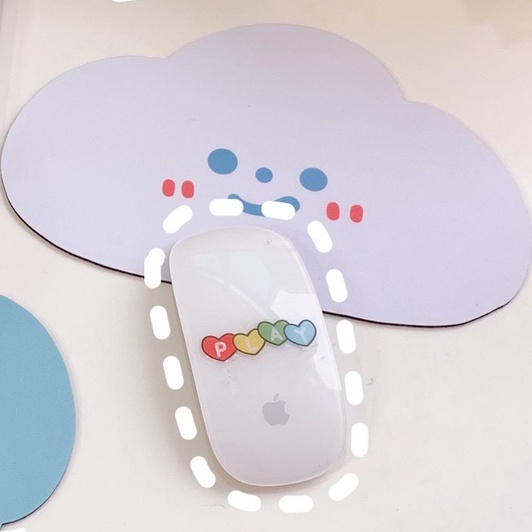 Tấm lót chuột đám mây xinh xắn cao su chống thấm nước LD13 Warm&amp;Cute