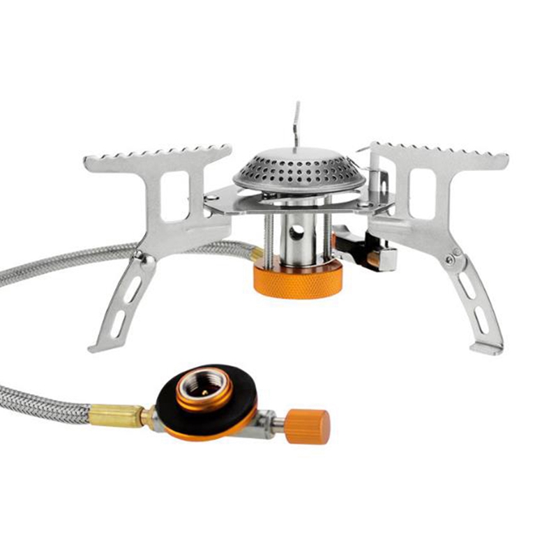 FAVN Bless Outdoor Camping Portable Gas Cooker Stove Filling Gas Cylinders Alloy Windshield Glory