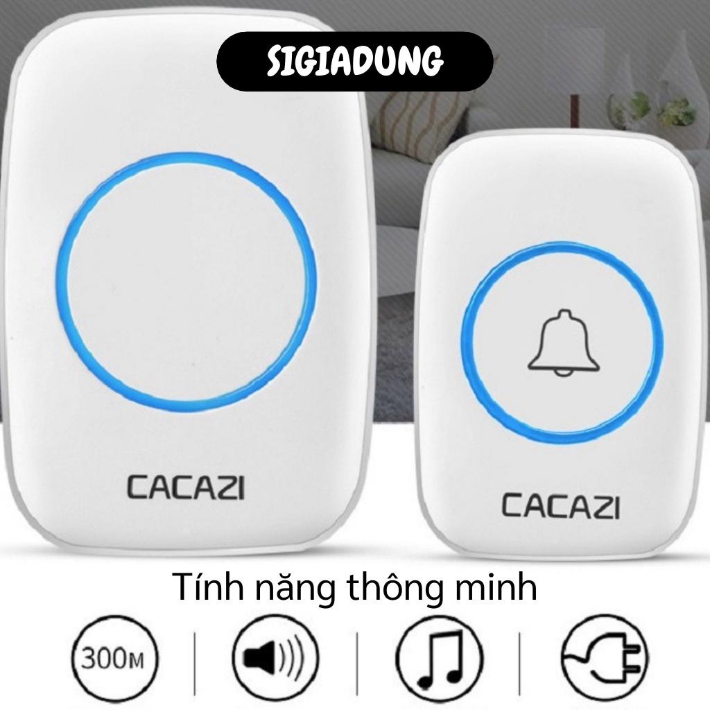 [SGD] Chuông Cửa - Chuông Cửa Không Dây Cacazi, 38 Kiểu Chuông, 4 Mức Âm Lượng, Chống Nước 9472