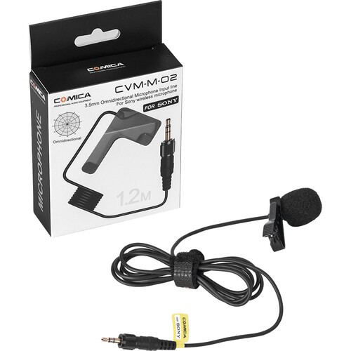 Micro cài áo thu âm cho Transmitter của Senheiser và Sony | Comica Lavalier CVM-M-01 / CVM-M-02