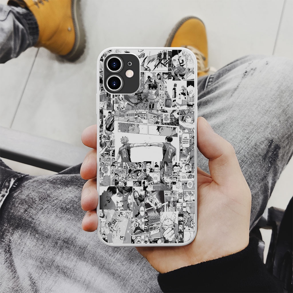 Ốp Lưng Haikyuu manga collage 2 truyện tranh cho Iphone 5 6 7 8 Plus 11 12 Pro Max X Xr PAP20210996