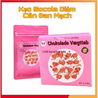 Hộp 40 Kẹo Giảm Cân Socola Chính Hãng Đan Mạch Chokolade Vaegttab Slimming care Cam kết chất lượng