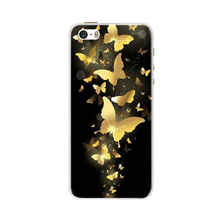 Ốp điện thoại TPU silicon mềm họa tiết hoạt hình/bông hoa cho iPhone 5 5S SE 4.0 inch | BigBuy360 - bigbuy360.vn