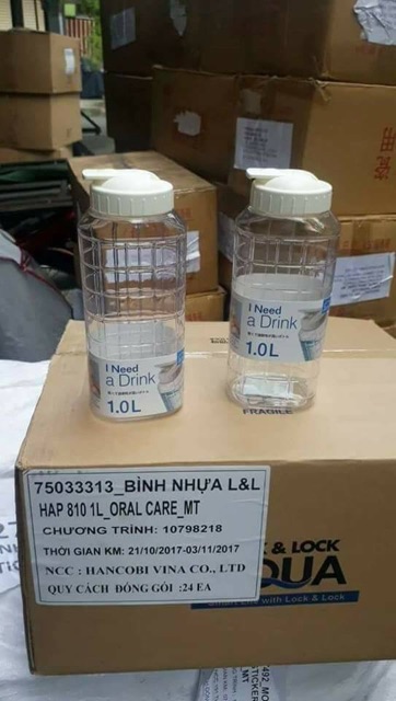 Bình nước Lock &amp; Lock 1 lít