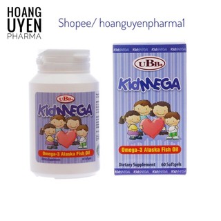 Viên dầu cá Omega 3 cho trẻ em Kidmega UBB - Chai 100 viên