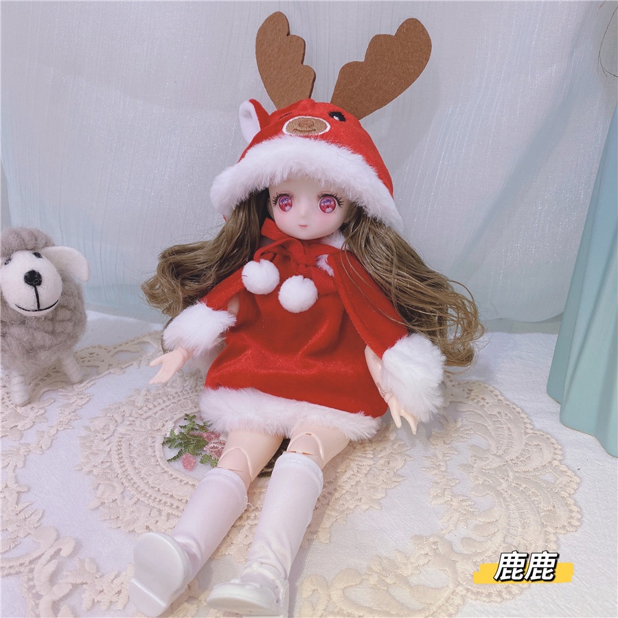 Mô Hình Búp Bê BJD 21 Có Khớp Cử Động 30cm Tỉ Lệ 1/6 Kèm Quần Áo 12 Inch BJD Dễ Thương