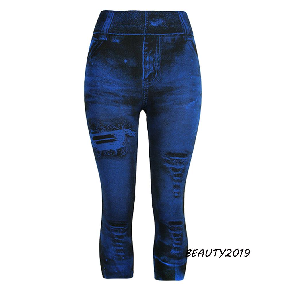 Quần Legging Lửng Lưng Cao Siêu Mềm Nhiều Màu Cho Nữ Xs-3Xl