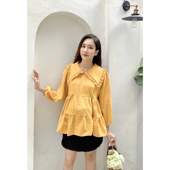 Áo bầu babydoll mặc công sở, đi chơi đều đẹp!