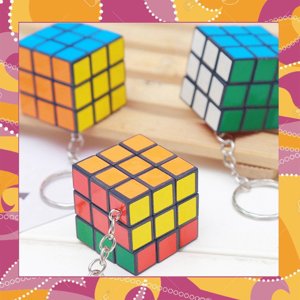 (Rẻ Là Mua)  Móc Khóa Hình Rubik - 5674 (Bao Đẹp)