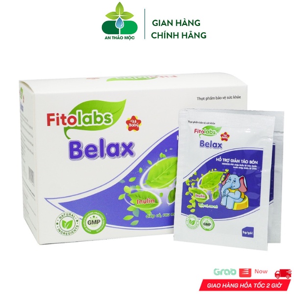 Cốm Fitolabs Belax Bổ Sung Chất Xơ Giúp Bé Giảm Táo Bón Nhuận Tràng Tiêu Hóa Tốt.Hộp 20 Gói