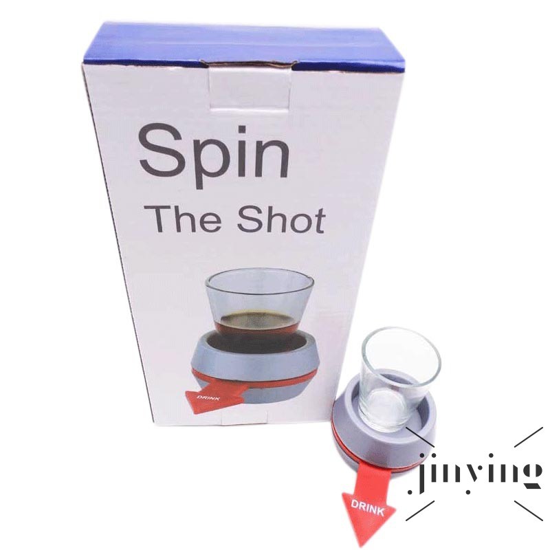 GETNOIVAS Đồ chơi bàn xoay uống rượu siêu thú vị bằng thủy tinh dành cho các bé