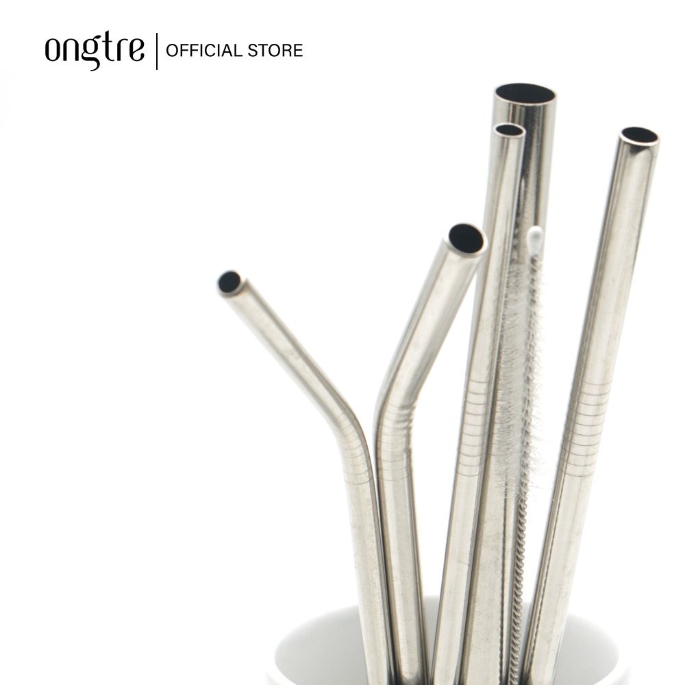 Bộ 7 món ống hút Inox 304, nhiều Size (6,8,12mm) Tặng hộp | ongtre® (Vietnam)