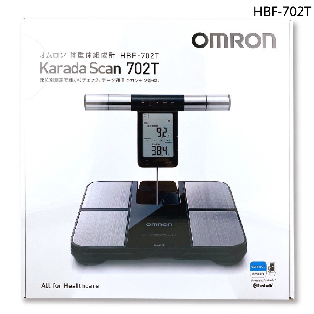 Máy Đo Thành Phần Cơ Thể Omron HBF-702T Có Kết Nối Bluetooth Giúp Theo Dõi Dễ Dàng