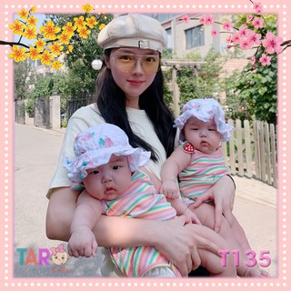 Body 2s mùa hè chất thun gân mềm mại mát mẻ cho bé họa tiết Cánh tiên - Dâu Tây - Bông hoa