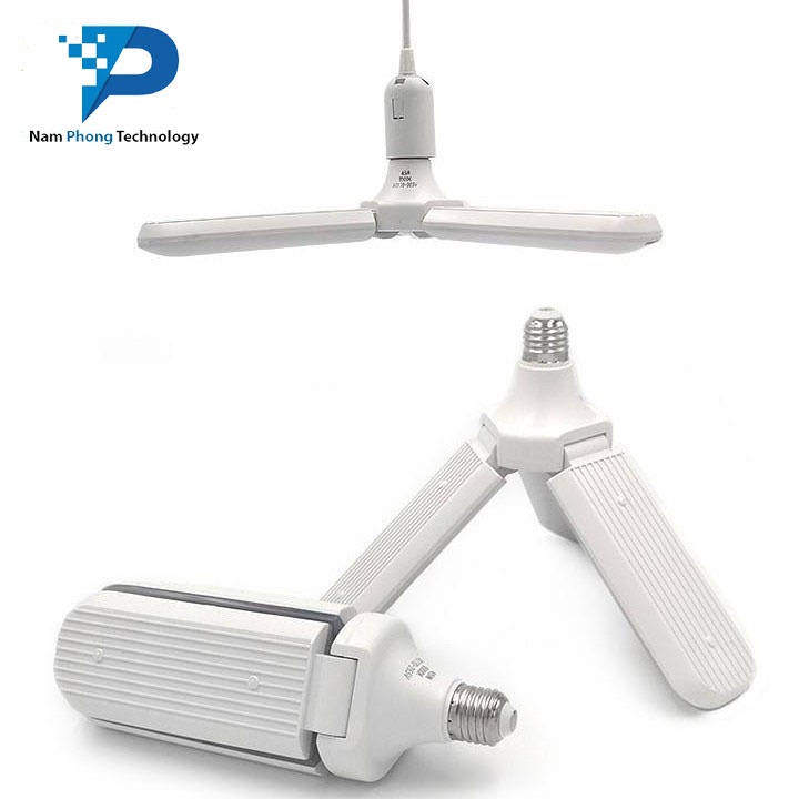 ĐÈN LED QUẠT 3 CÁNH 45W SIÊU TIẾT KIỆM ĐIỆN - THIẾT BỊ CHIẾU SÁNG THÔNG MINH CÓ THỂ ĐIỀU CHỈNH GÓC ĐỘ CÁNH QUẠT