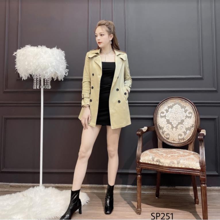 ADIOS Áo khoác cổ vest kèm đai, áo khoác công sở cổ vest sang trọng  | BigBuy360 - bigbuy360.vn