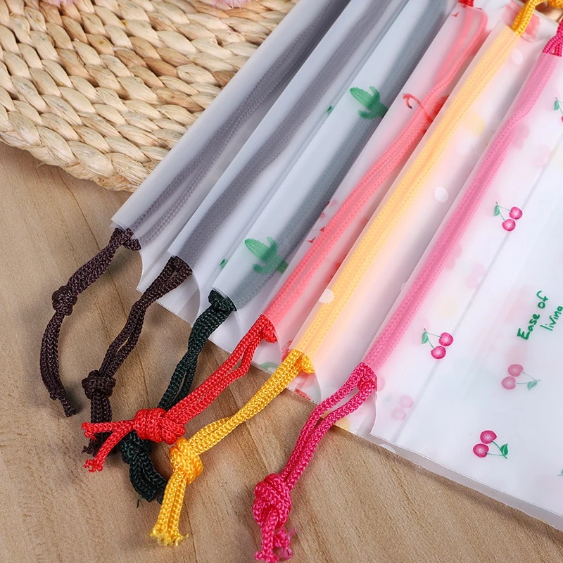 Túi Đựng Đồ Bằng PEVA Cao Cấp Chống Thấm Nước Có Dây Rút Họa Tiết Hoạt Hình