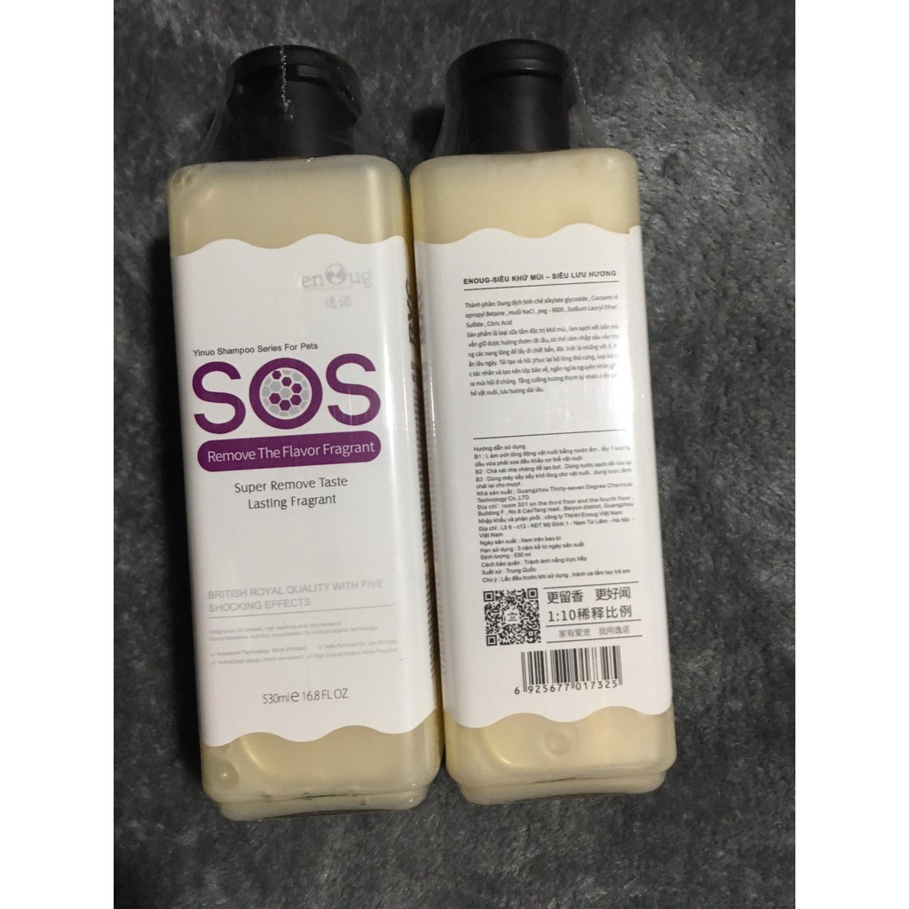 Sữa Tắm Cho Chó Mèo SOS 530ml Lưu Hương, Thơm Lâu – Mã STCM04