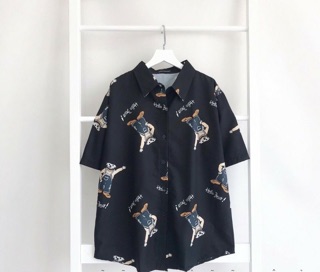 Áo sơ mi hoạ tiết