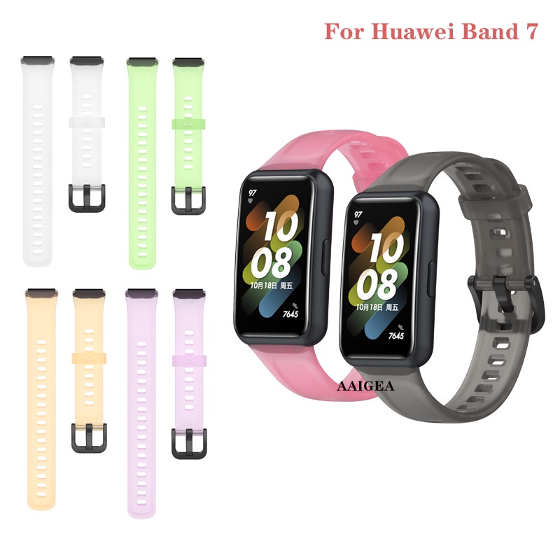 Dây Đeo Silicone Trong Suốt Cho Đồng Hồ Thông Minh Huawei Band 7