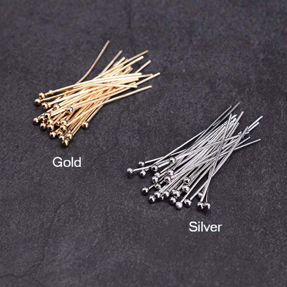 Set 100 Kim Ghim 20 25 30mm Làm Đồ Trang Sức Thủ Công Tiện Dụng