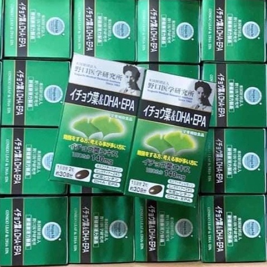 Viên uống bổ não tiền đình DHA Epa Noguchi Nhật Bản giúp đầu óc minh mẫn, tăng cường tuần hoàn não - Hộp 60 viên