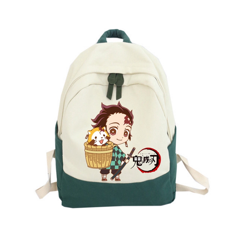 Balo canvas đi học in hình Anime Demon Slayer Kimetsu No Yaiba