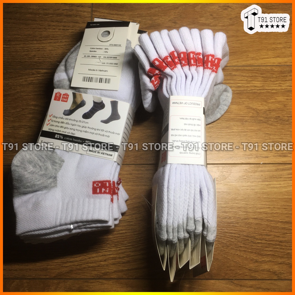 Combo 10 đôi Tất Uniqlo 🧦FREESHIP🧦 Tất Uniqlo cổ ngắn chất cotton - Hàng cao cấp - Kháng khuẩn , khử mùi, co giãn tốt