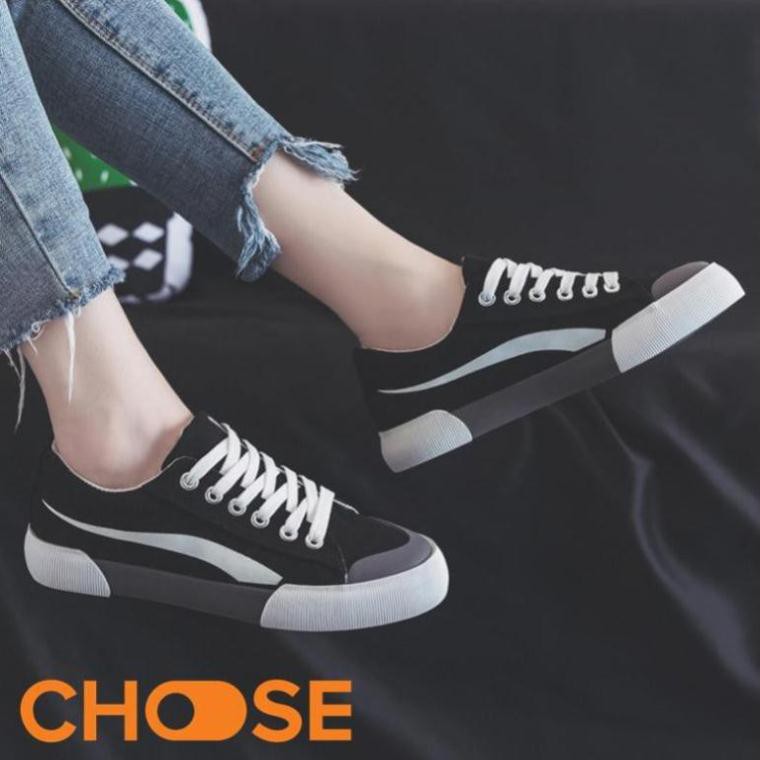 𝐒𝐀𝐋𝐄 𝐒Ố𝐂 Giày Nữ Giày BATA Giày Thể Thao Học Sinh HOT 2019 Họa Tiết SÓNG Phối Màu ĐEN ĐỎ G24K6 2020 NEW . * !