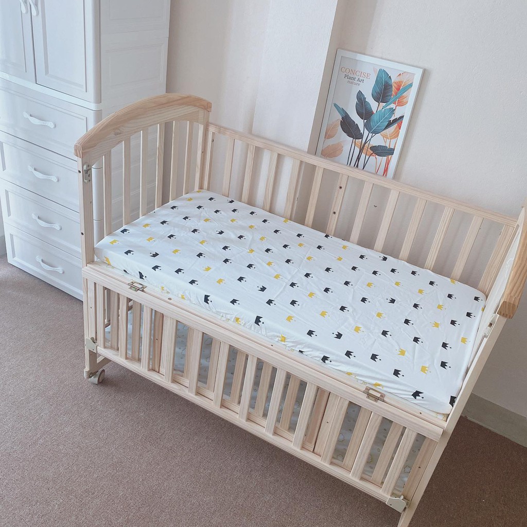 Đệm bông ép nôi cũi, kích thước 60x115cm cho bé