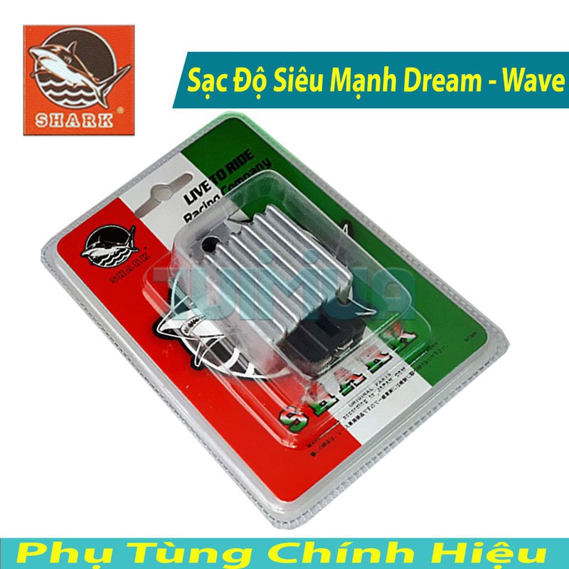 Sạc Độ Gấp 2 Lần Sạc Zin xe Wave 100cc, Dr SHARK Malaysia