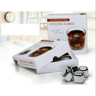 Đá Lạnh Không Tan Cooling Cubes 8 viên, đá kim loại vĩnh cửu