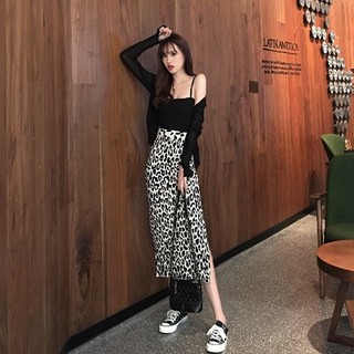 Chân váy len da beo hàng Quảng Châu