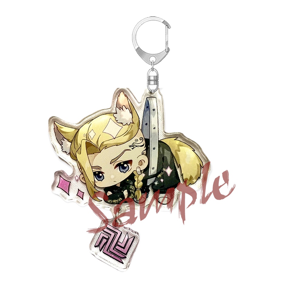 ( mica trong acrylic ) Móc khóa TOKYO REVENGERS ver TAI THÚ TREO Kịch Trường Của Takemichi anime chibi xinh xắn