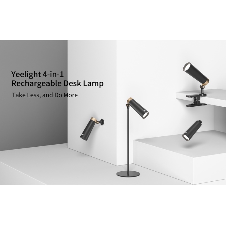 ĐÈN BÀN SẠC TÍCH ĐIỆN Trang Trí Deco ĐA NĂNG 4 TRONG 1 YEELIGHT - Pin 1800mAh - Công suất tiêu chuẩn 5w