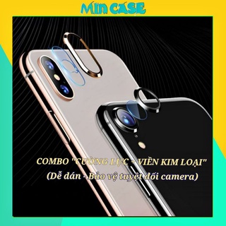 [COMBO HOT] Cường Lực Camera + Viền Kim Loại Bảo Vệ Tuyệt Đối Cho Camera Iphon X/XS/XSMAX/XR/7PLUS/8PLUS