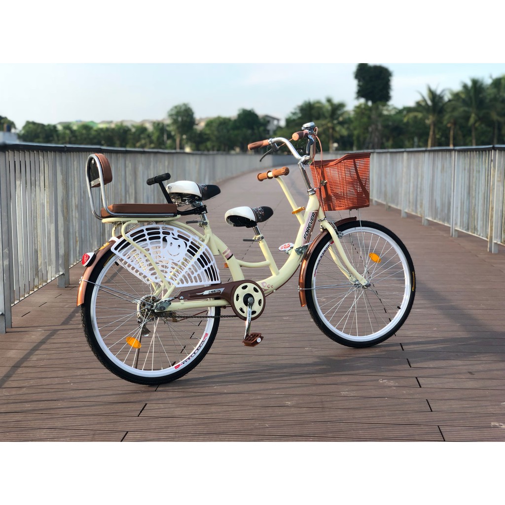 Xe đạp 3 chỗ dành cho 3 mẹ con và gia đình hãng Forever (Xe đạp vĩnh cửu)