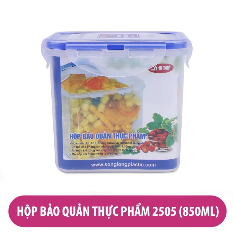 Bộ 4 Hộp Đựng Bảo Quản Thực Phẩm Four Lock Song Long 250X