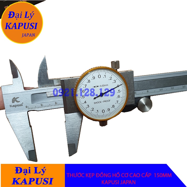 THƯỚC KẸP ĐỒNG HỒ CƠ CAO CẤP KAPUSI JAPAN 150MM