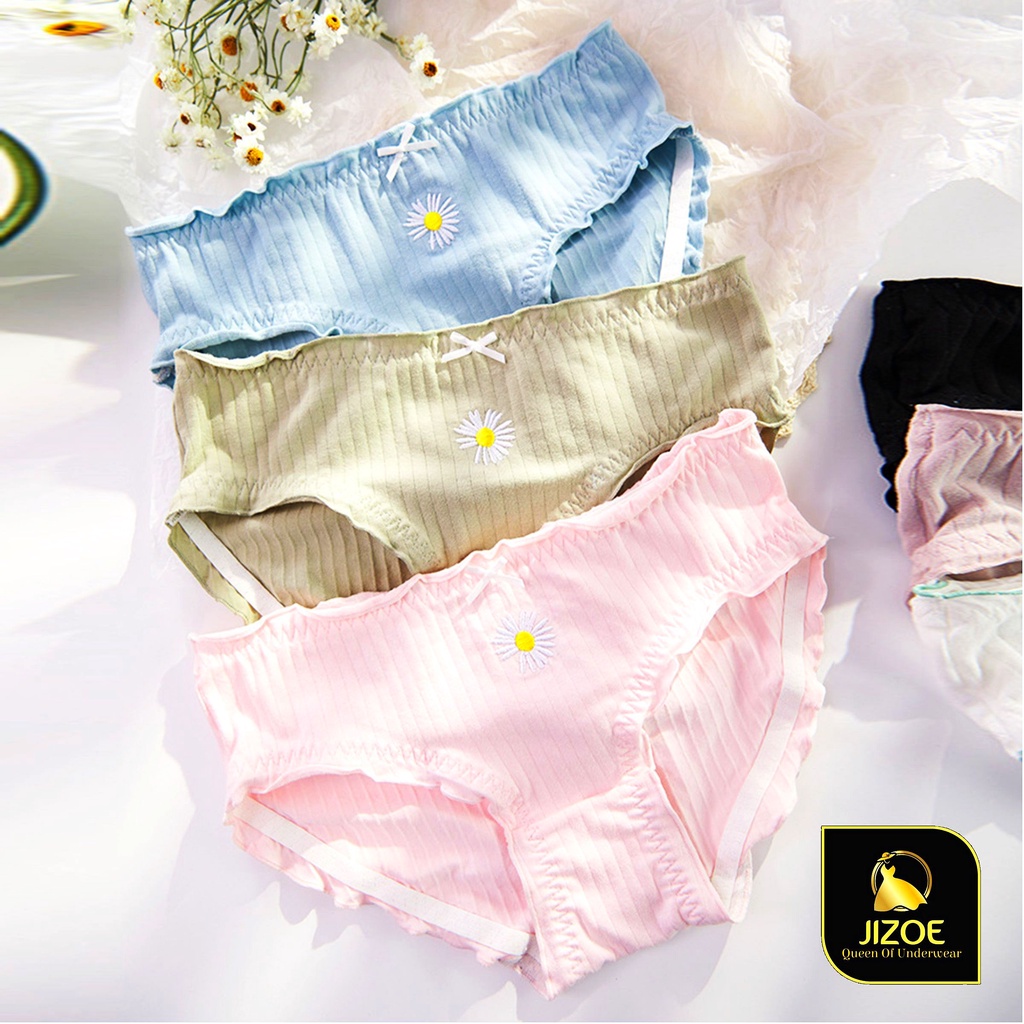Quần lót nữ Cotton thời trang đẹp thông hơi kháng khuẩn siêu Cute dễ thương Sexy gợi cảm cao cấp JIZOE QLTK004