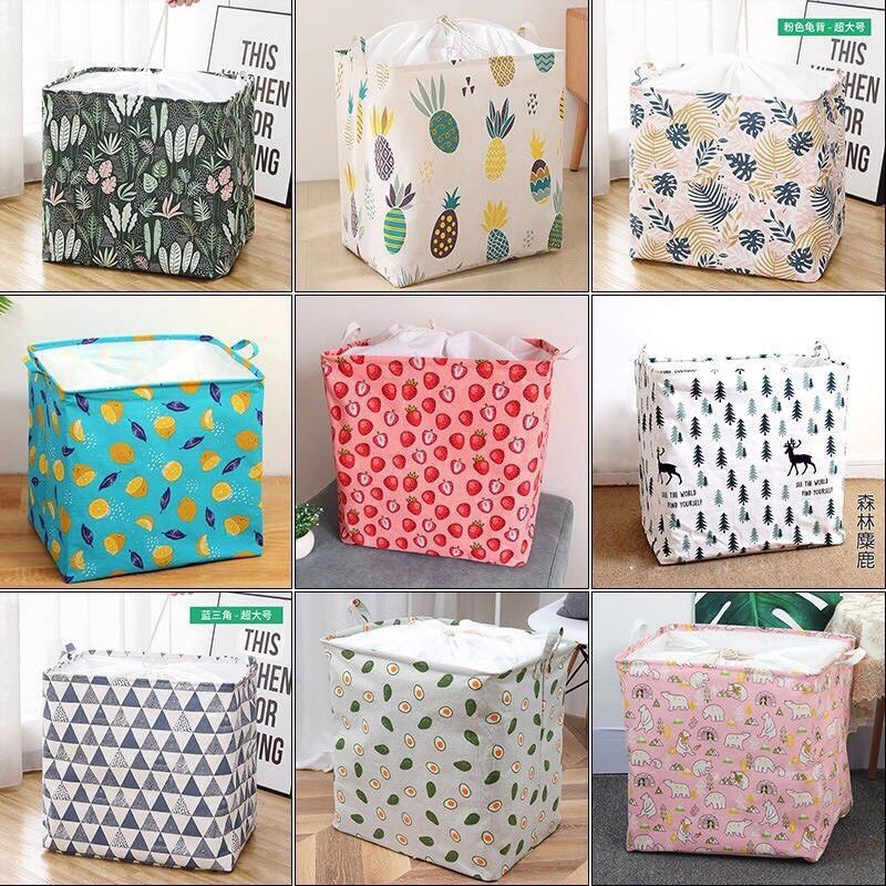 Giỏ đựng quần áo gấp gọn bằng vải đa năng tiện lợi tiết kiệm không gian MiibooShi SF671