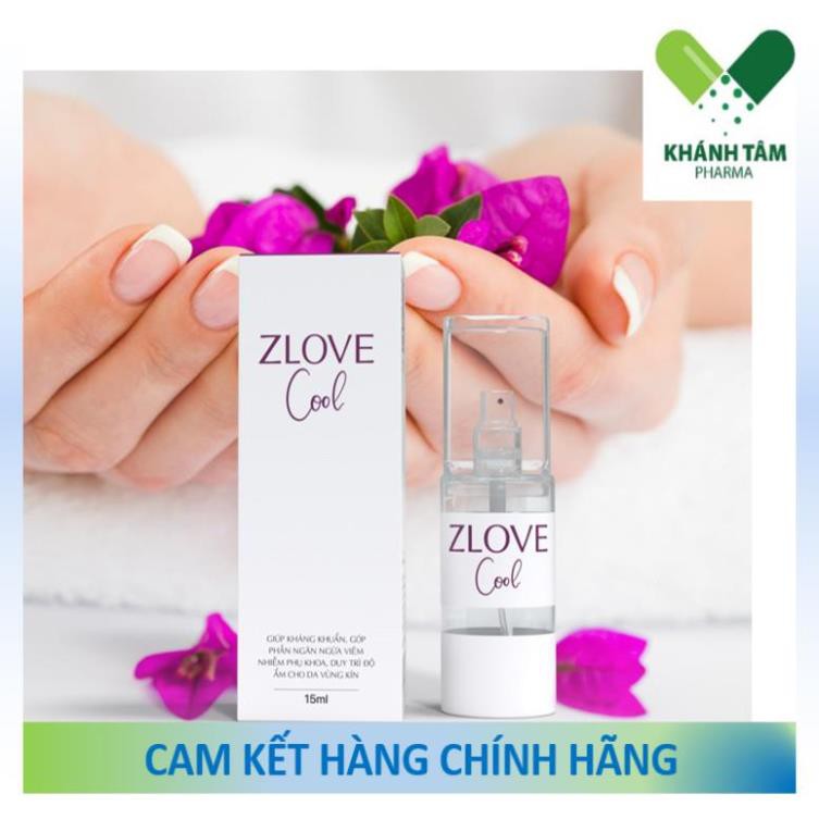 Xịt phụ khoa ZLOVE COOL (Chai 15ml) - Xịt vùng kín kháng khuẩn, khử mùi!