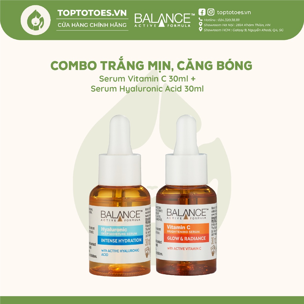Serum sáng da, mờ thâm Balance Vitamin C Brightening 30ml/ 60ml