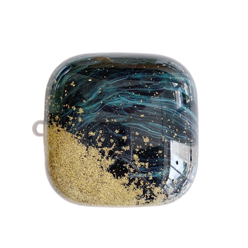 Vỏ bọc PC cứng bảo vệ hộp sạc tai nghe bluetooth không dây Beats Powerbeats Pro họa tiết cẩm thạch chống sốc