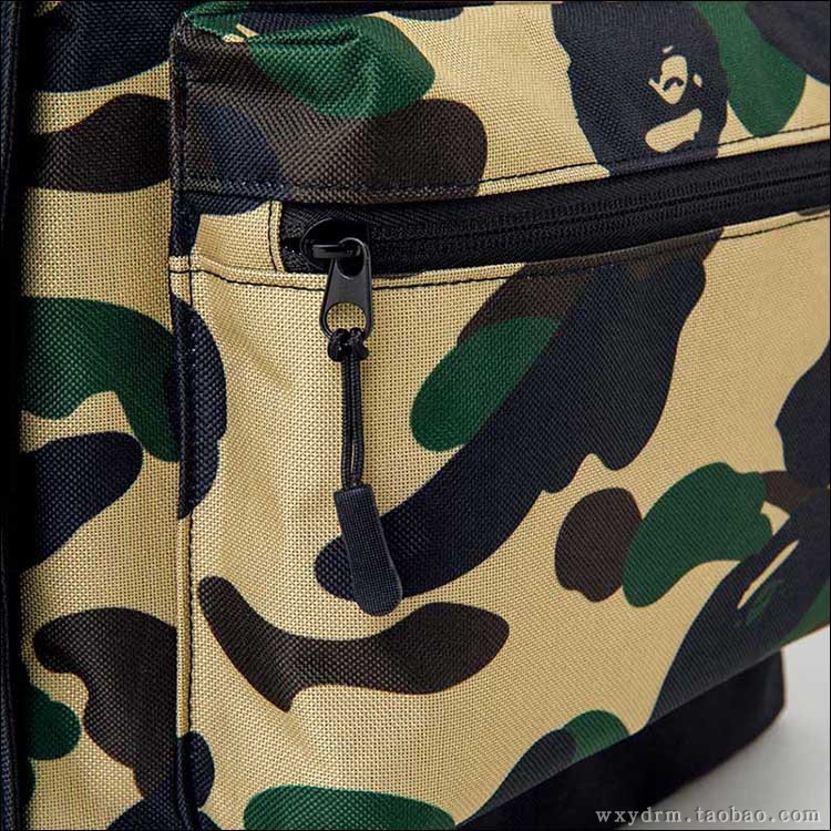 Balo Bape Camo/Black, Bape Backpack, Chất liệu Polyester DuSo.LuxuryStreetwear