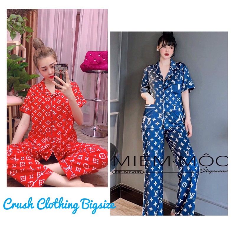 [Mẫu Đẹp] Pyjama Đồ Bộ Bigsize TNQD 2 Túi 55-100kg Diện cực Đẹp Chất lụa Nhật  Cao Cấp