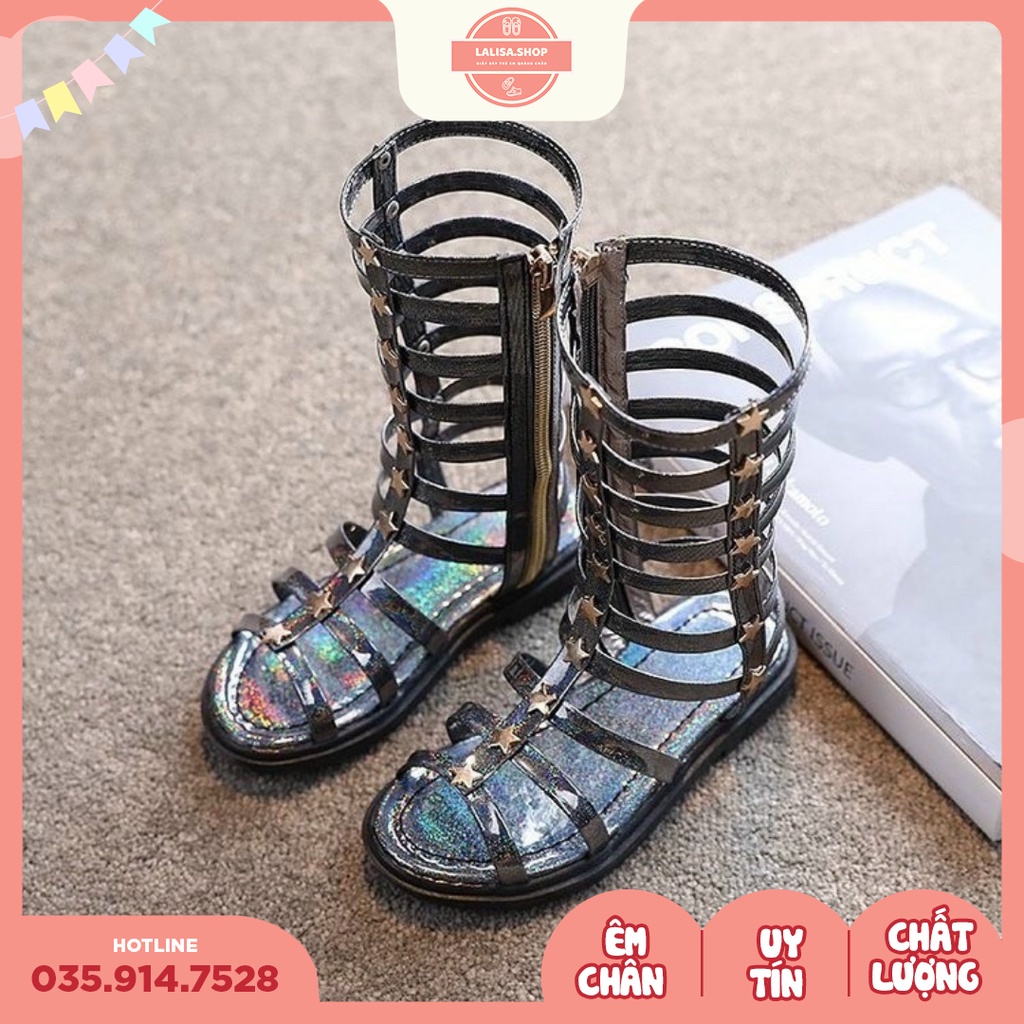 [Hàng chính hãng] Sandal Chiến Binh Siêu HOT Cho Bé, Thời Trang Phong Cách LALISA, Size từ 26 - 36, CB001-2