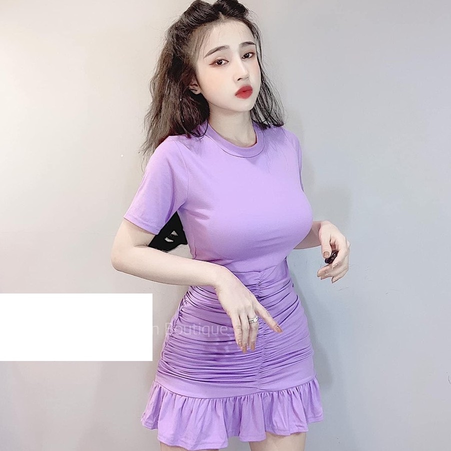 Đầm body nhúm đuôi cá siêu xinh